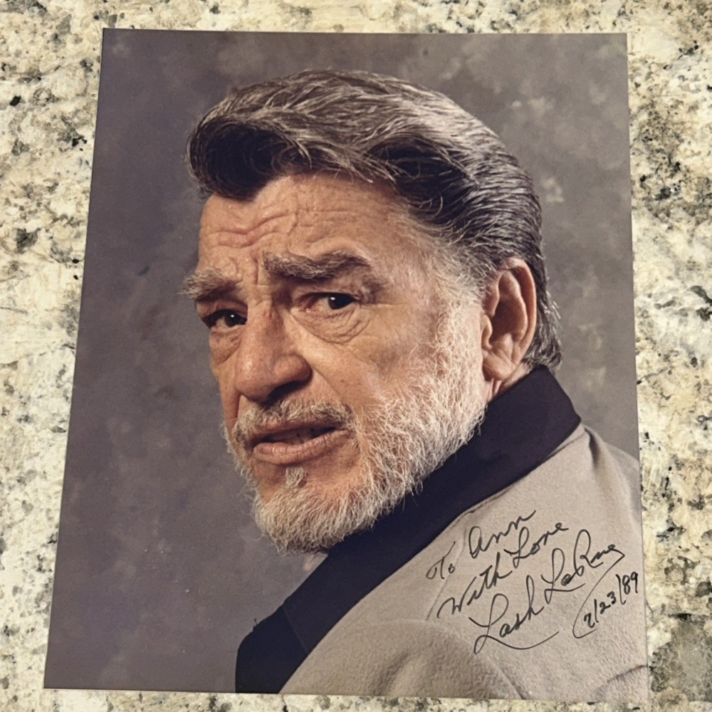 Vintage Signed Lash Larue 8x10‎ Autographed Picture With Authenticity Stamp